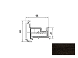 Штульп SL 70 64-68 мм болотный дуб