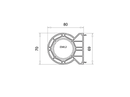 Труба SL 70 мм белая