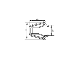 Соединитель 40-45 мм белый с уплотнителем