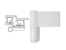 Петля дверная STROXX DHV 140 кг 15-20 мм белая RAL 9016