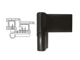 Петля дверная STROXX DHV 140 кг 15-20 мм коричневая RAL 8019