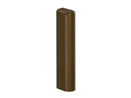 Накладка декор. нижней петли створки коричневая