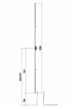 Привод поворотно-откидной р. 0 (450-550)