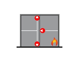 Комплект 3 (две створки и три точки запора) противопожарный