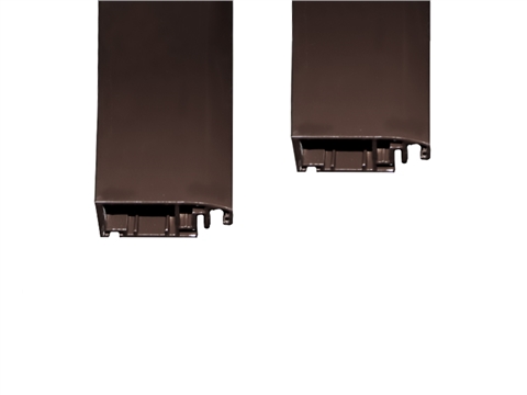 Профиль антимоскитный дверной коричневый RAL8017 (3,2 м)