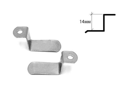 Кронштейн металлический для крепления антимоскитной сетки р. 14