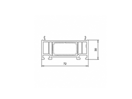 Расширитель VEKA WHS 72-30 мм белый