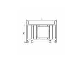 Расширитель VEKA WHS 72-45 мм белый