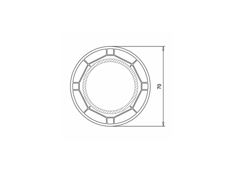 Труба VEKA WHS 70-70 белая