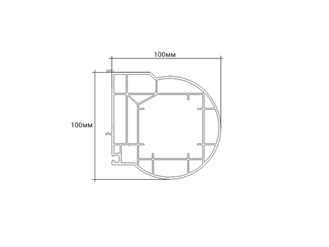 Труба SL 82 мм #216;100 мм белая