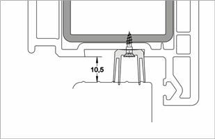 Уплотнитель для порога S 7688 серый (1,1 м) ALU системы