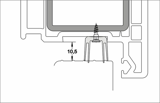 Уплотнитель для порога S 7688 серый (1,1 м) ALU системы