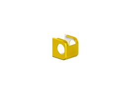 Накладка декор. короткая опоры нижней петли золотая