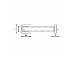 Соединитель статический VEKA WHS 60 94-25 мм белый