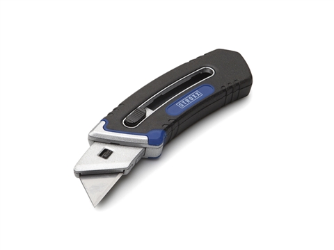 Нож строительный STROXX с резиновой ручкой для лезвий 62-19 мм