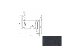 Створка VEKA WHS 72-79 мм антрацит