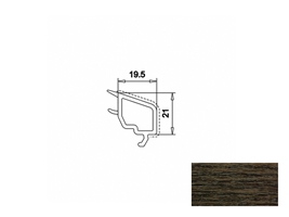 Штапик VEKA WHS 72 19,5-21 мм (32 мм) темный дуб