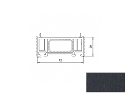 Расширитель VEKA WHS 72-30 мм антрацит