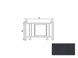 Расширитель VEKA WHS 72-45 мм антрацит