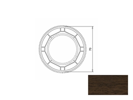 Труба VEKA WHS 70-70 темный орех