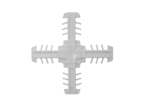 Соединение крестовое для 8х18 белое (Россия)