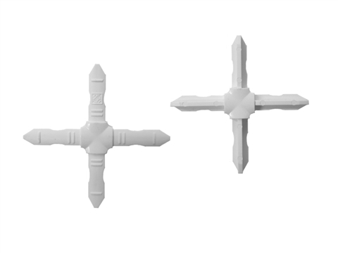 Вставка соединения крестового 5,5х7,5 белая (Россия)