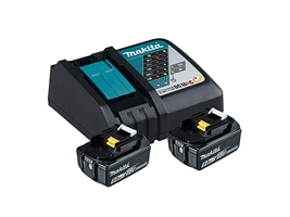 Зарядное устройство  и две батареи MAKITA 18 V LI 5,0 AH