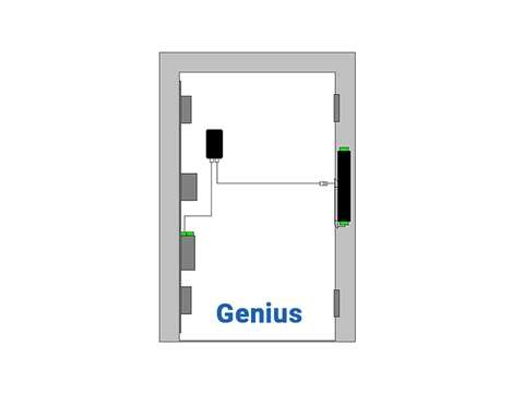 Замок автоматический Genius KFV с кодонаборной панелью