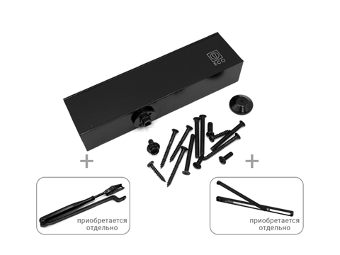 Доводчик ECO TS-11F EN 2-5 без тяги черный