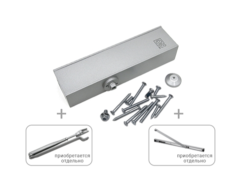 Доводчик ECO TS-11F EN 2-5 без тяги серебристый