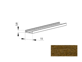 Основа нижней направляющей ASZJNMRP-28 орех