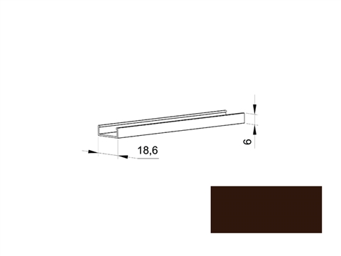 Профиль основной PDMPH-08 темно-коричневый