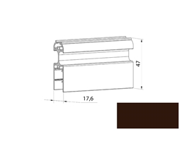 Профиль скольжения PPR-BMPH-08 темно-коричневый