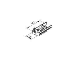 Накладка раздвижного профиля ZPPR-BMPH-02 белая