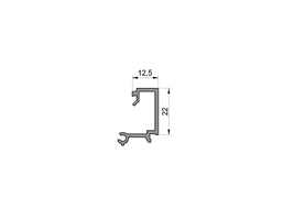 Штапик 12,5 мм х 22 мм цвет 7t21