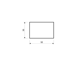 Профиль поставочный blaugelb 52x35x1200 мм (HOFFMANN 74)