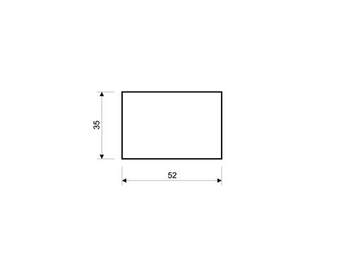 Профиль поставочный blaugelb 52x35x1200 мм (HOFFMANN 74)