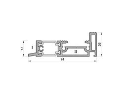 Профиль порога 25 мм анод серебро (6,0)