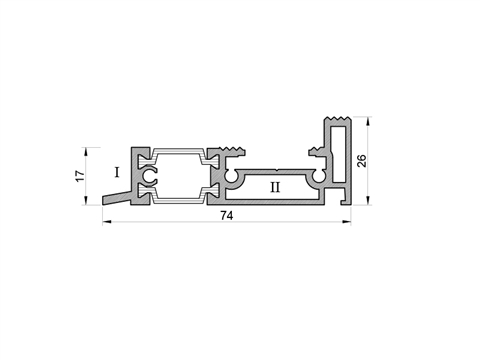 Профиль порога 25 мм анод серебро (6,0)