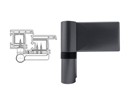 Петля дверная STROXX DHV 140 кг 15-20 мм графит RAL7024
