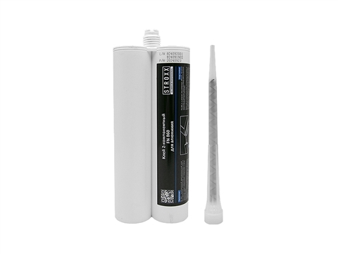 Клей 2-К STROXX FN860 стандарт для алюминия с трубкой серый