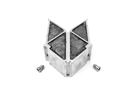 Сухарь стяжной створка 98 мм aluform WD 74 44,6х31,4/45,1*7,0 мм (2)