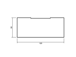 Профиль Триотерм 1200х120х50 мм