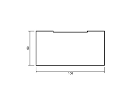 Профиль Триотерм 1200х100х50 мм