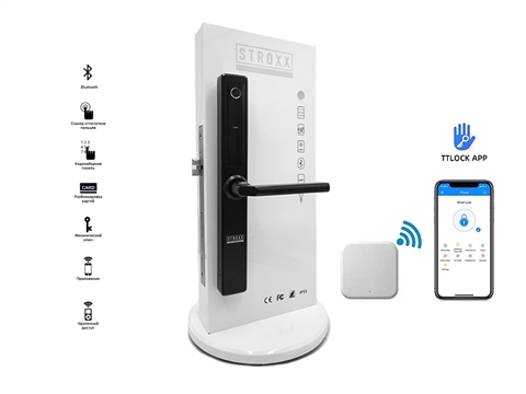 Гарнитур нажимной STROXX Smart S41B WiFi черный RAL 9005