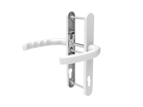 Гарнитур дверной нажимной Stroxx LXB дизайн 92-30 мм белый RAL9016