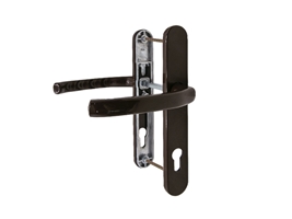 Гарнитур дверной нажимной Stroxx Q дизайн 92-35 мм коричневый RAL8017