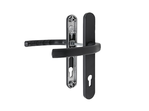 Гарнитур дверной нажимной Stroxx Q дизайн 92-35 мм антрацит RAL7024