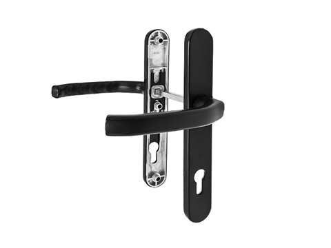 Гарнитур дверной нажимной Stroxx Q дизайн 92-35 мм черный RAL9005