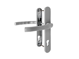 Гарнитур дверной нажимной Stroxx Q дизайн 92-35 мм серебристый RAL9006